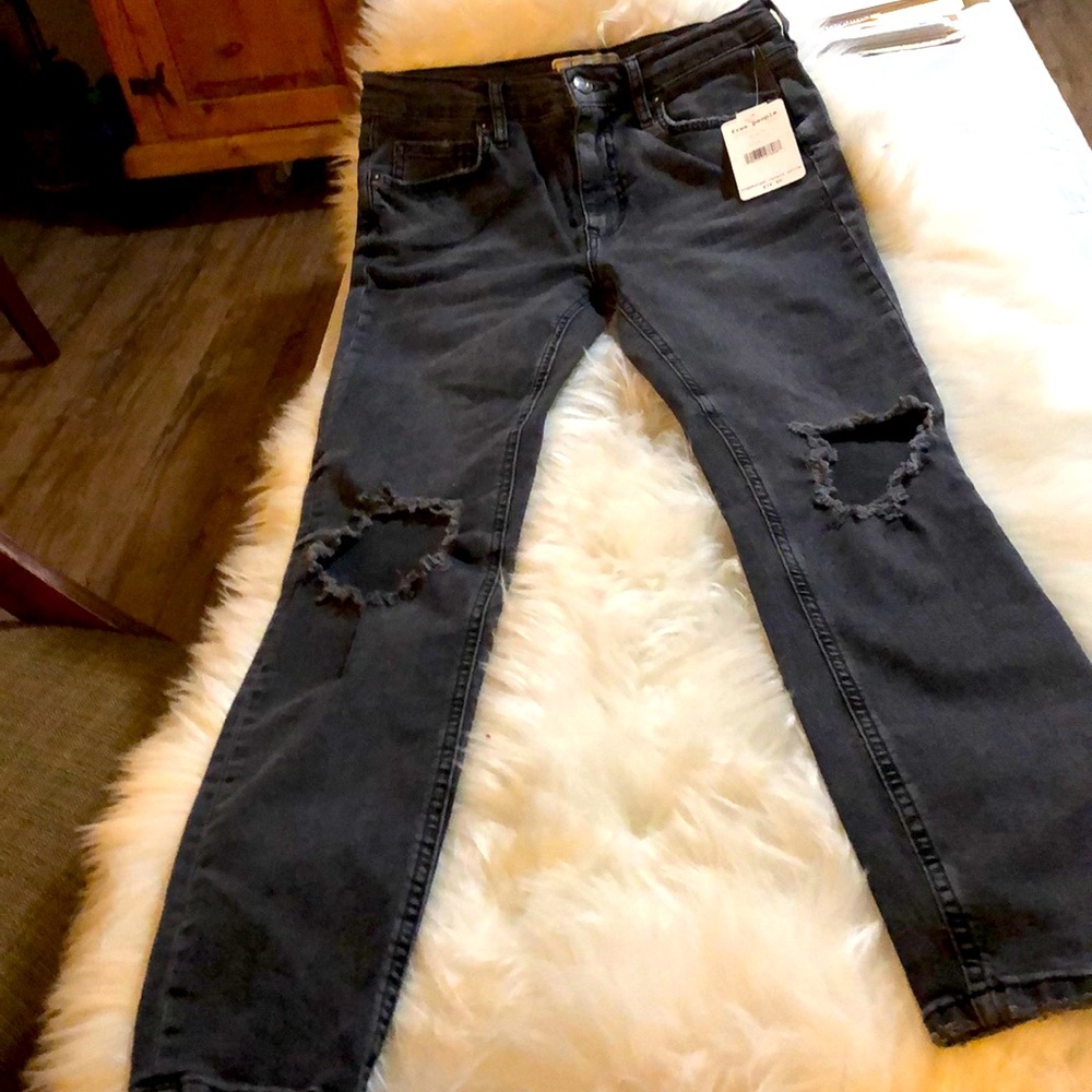Free people brand new black skinny jeans